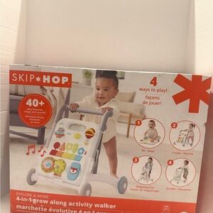 Skip Hop White and Pastel Activity Walker with Play Panel